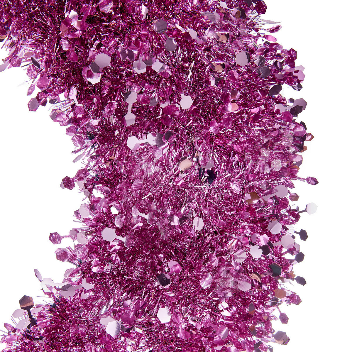 KRANZ Pink Tinsel - Pink, Kunststoff (7cm) - Butlers