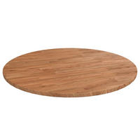 TISCHPLATTE Runde Hellbraun Ø80/1,5 Cm Behandeltes Eichenholz - Hellbraun, Holz (80/80/1.5cm) - vidaXL