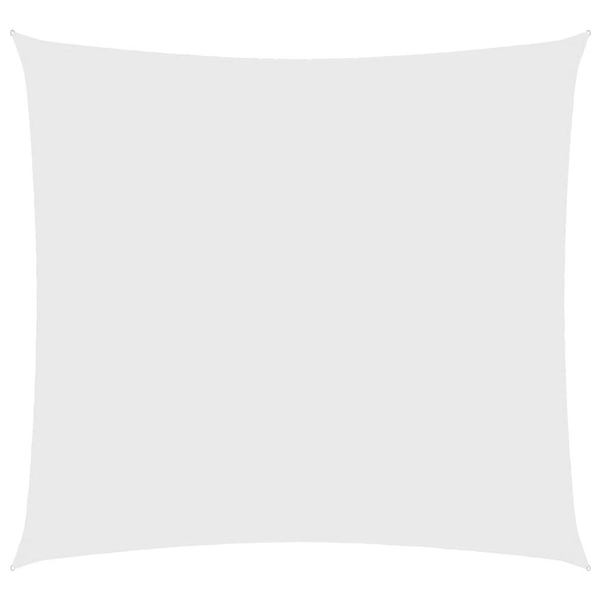 SONNENSEGEL Oxford-Gewebe Quadratisch 4x4 m Weiß - Weiß, Textil (400/400cm) - furnicato