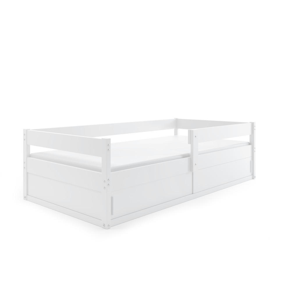 KINDERBETT Hugo 160x80cm mit Lattenrost - Weiß, Holz (80/160cm) - Interbeds