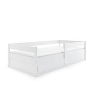 KINDERBETT Hugo 160x80cm mit Lattenrost - Weiß, Holz (80/160cm) - Interbeds