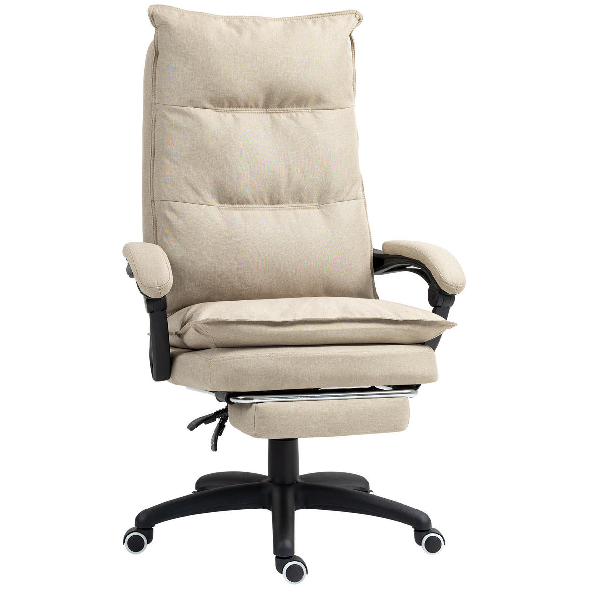 CHEFSESSEL DE-11706 mit Massagefunktion, 135° neigbar Beige - Beige, Textil (62/130/70cm) - ComfortXL