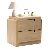 NACHTTISCH Moderner mit 2 Schubladen, Eichenfarben, MDF | B55 x T40 x H53 cm - Eichefarben, Holz (55/53/40cm) - Hometopia