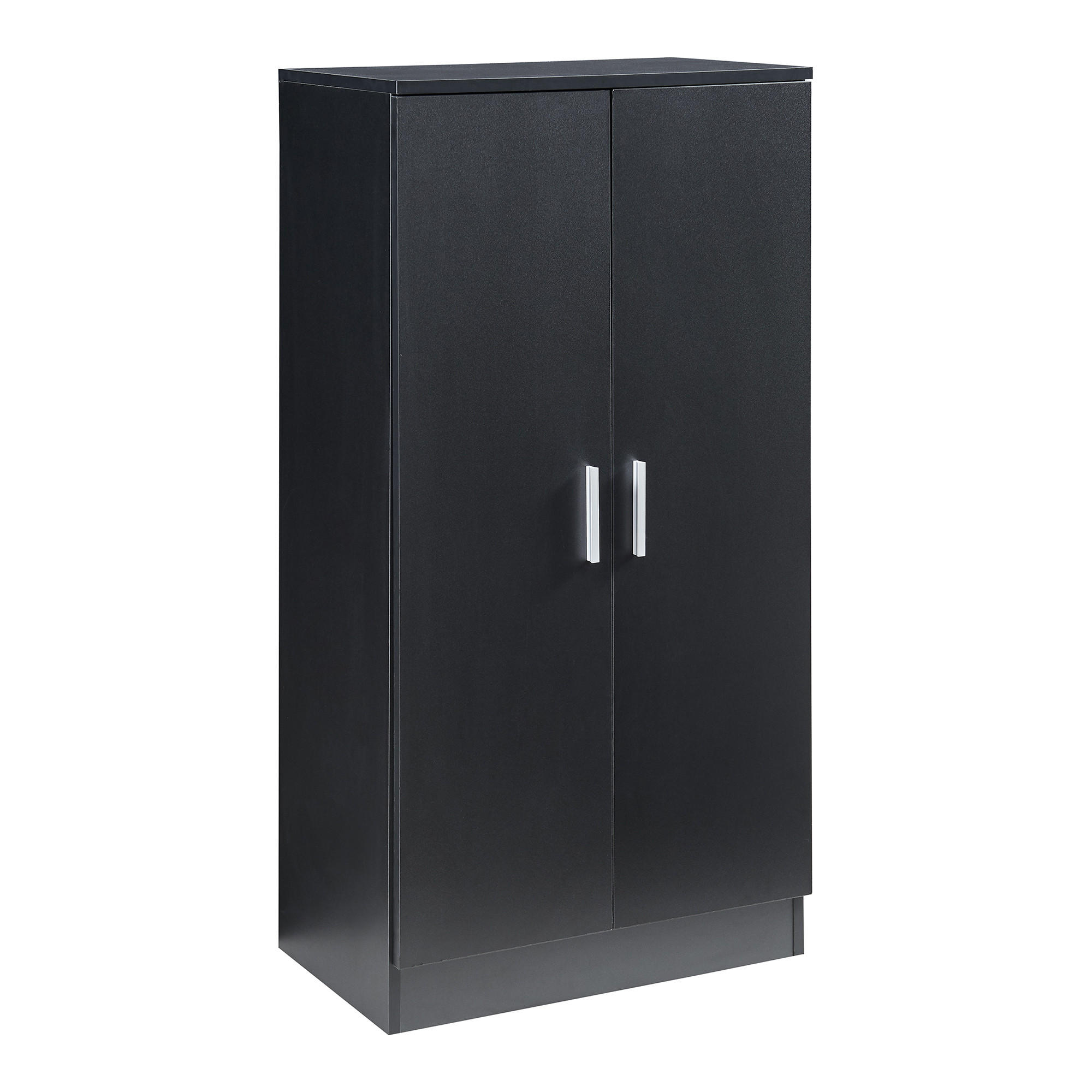 SCHUHSCHRANK Notribontaa - Schwarz, Holzwerkstoff (55/108/35cm)
