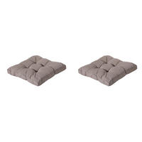 SITZKISSEN Panama 60/60 cm 2er-Set - Taupe, Textil (60/8/60cm) - Madison