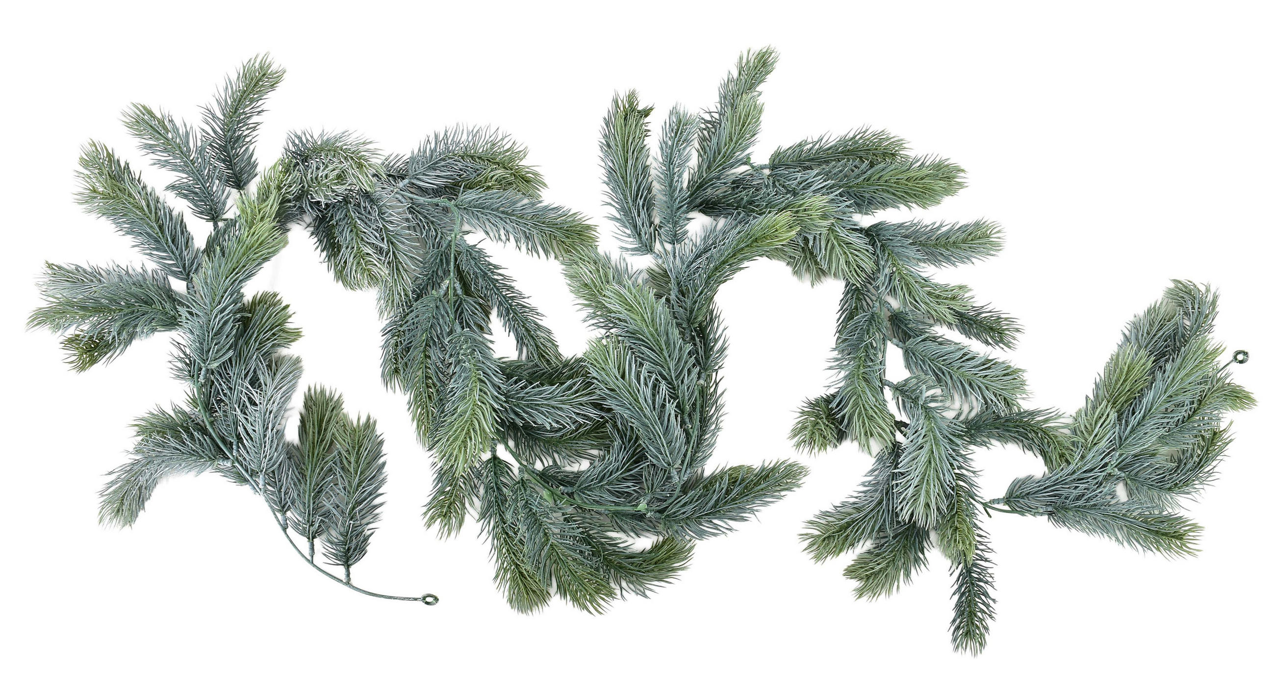 GIRLANDE Santa Lila Grün 44x44x14 cm Kunstoff - Grün, Kunststoff (44cm) - Mondex