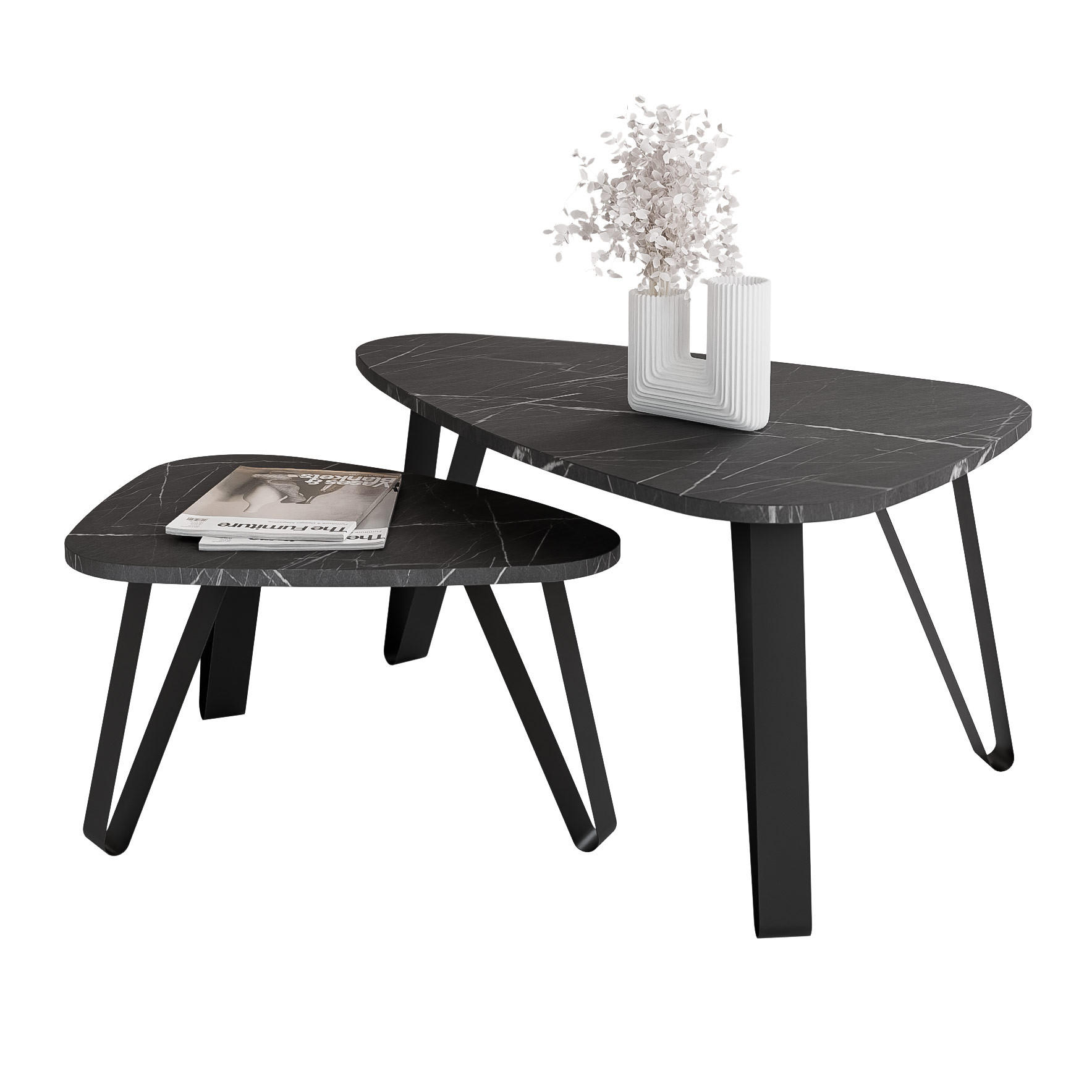 Idohome Satztisch Grau 60x42x94 cm