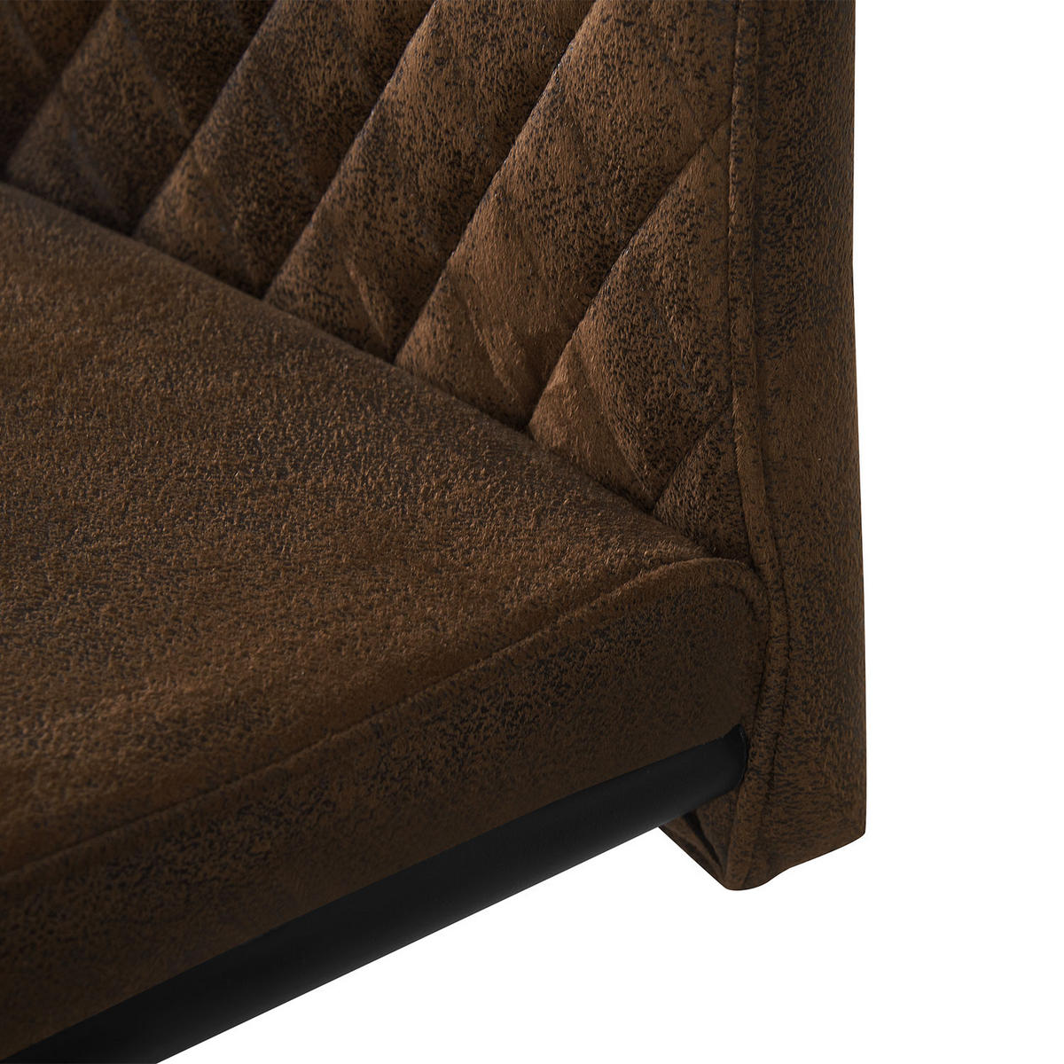 SCHWINGSTUHL THEO Braun 4 Stück - Braun, Textil/Metall (44/98/58cm) - B&D Home