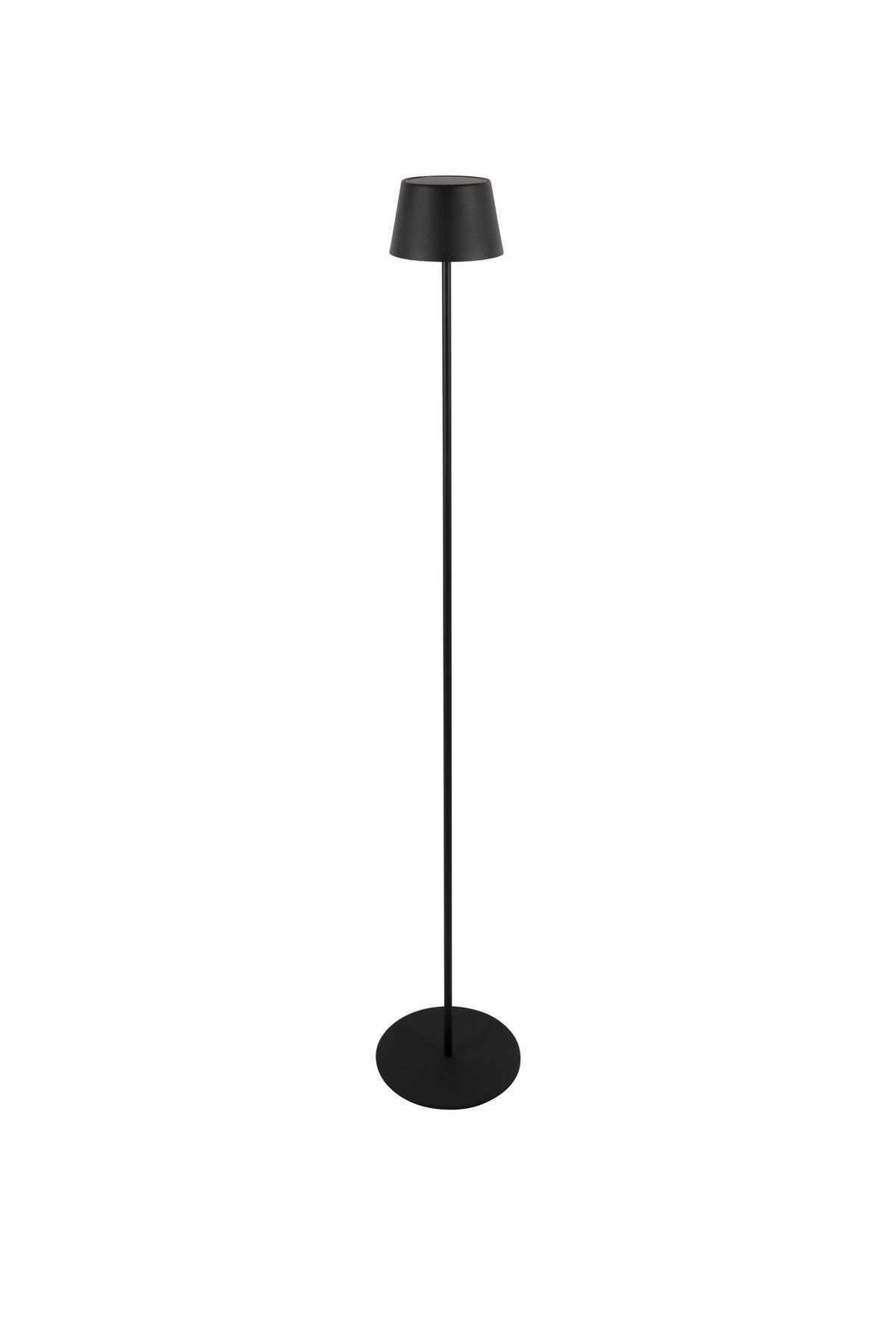 STEHLAMPE Kira 13/20/120 cm - Schwarz, Metall (13/20/120cm) - ZMH