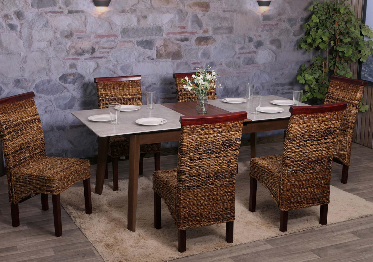 ESSZIMMERSTUHL Braun 6er-Set - Braun, Holz (47/93/43cm) - MCW