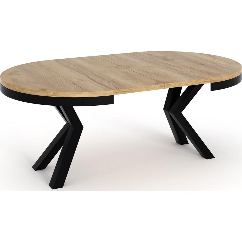 Thumbnail - WFL Group Esstisch, Ecru, Holzwerkstoff, 8-Sitzer, Rund,Rund, 100x76x100 cm, Esszimmer, Tische, Esstische