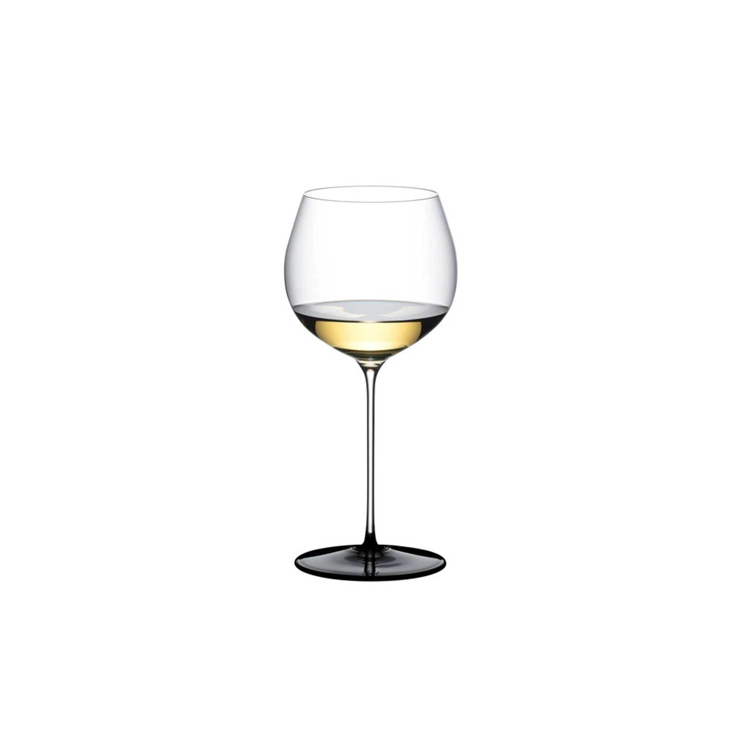 WEISSWEINGLAS Fatto A Mano Black Tie Chardonnay, Kristallglas, 660 ml - Schwarz, Glas (0.66L) - Riedel
