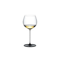 WEISSWEINGLAS Fatto A Mano Black Tie Chardonnay, Kristallglas, 660 ml - Schwarz, Glas (0.66L) - Riedel