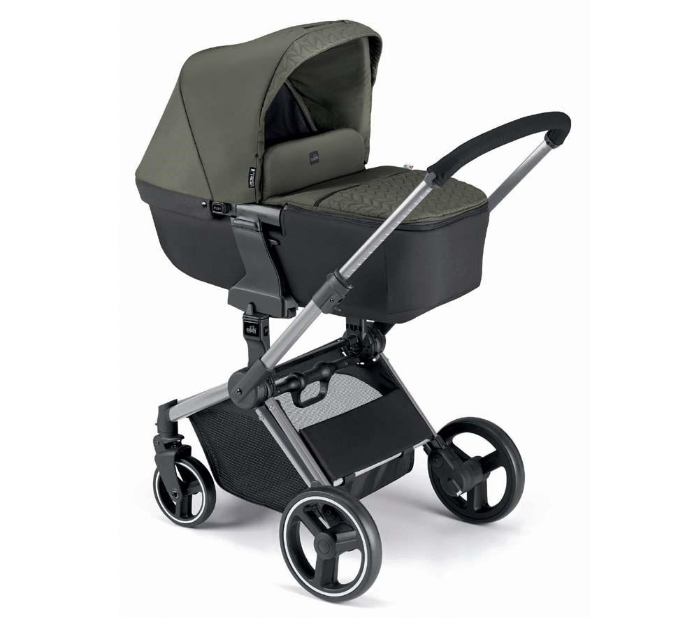 KOMBI-KINDERWAGEN Next Evo 3-in-1 inkl. Auto-Babyschale und faltbare Wanne - Grün, Kunststoff (1090/530/675cm) - Cam il Mondo del Bambino S.p.A.