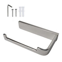TOILETTENPAPIERHALTER ohne Ablage - Silberfarben, Metall (12/12/15cm) - Intirilife
