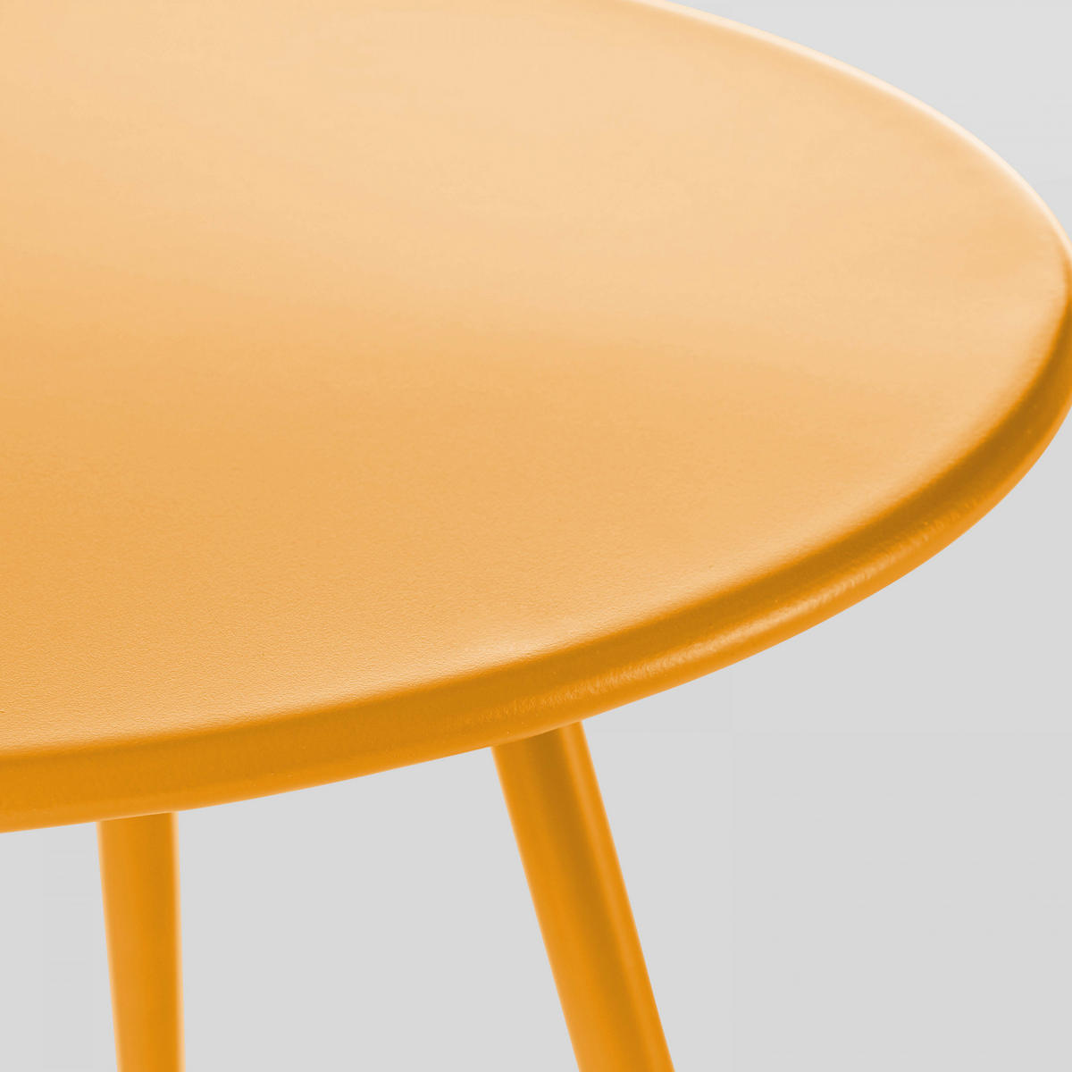 GARTEN-LOUNGETISCH, Gelb - Gelb, Metall (90/50/34cm) - Oviala