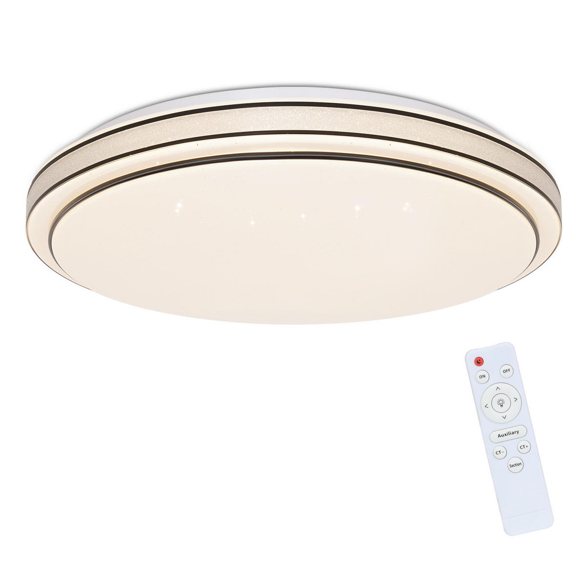 LED-DECKENLEUCHTE Benjamin 27/27/6 cm - Schwarz, Kunststoff (27/27/6cm) - Nettlife