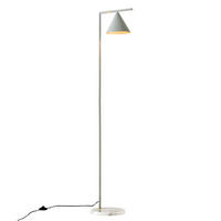 STEHLEUCHTE Leicester - Hellgrau, Metall (20/20/160cm) - lux.pro