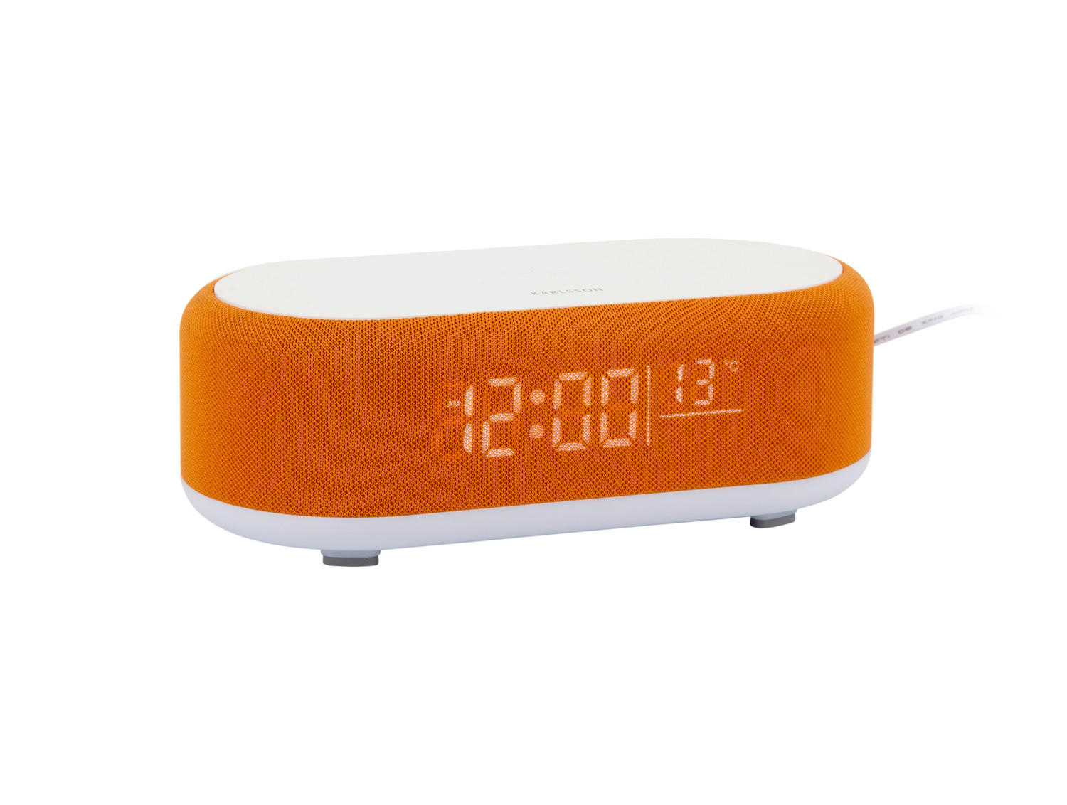 WECKER Vogue 19/9/7 cm - Orange, Kunststoff (9/7/19cm) - Karlsson