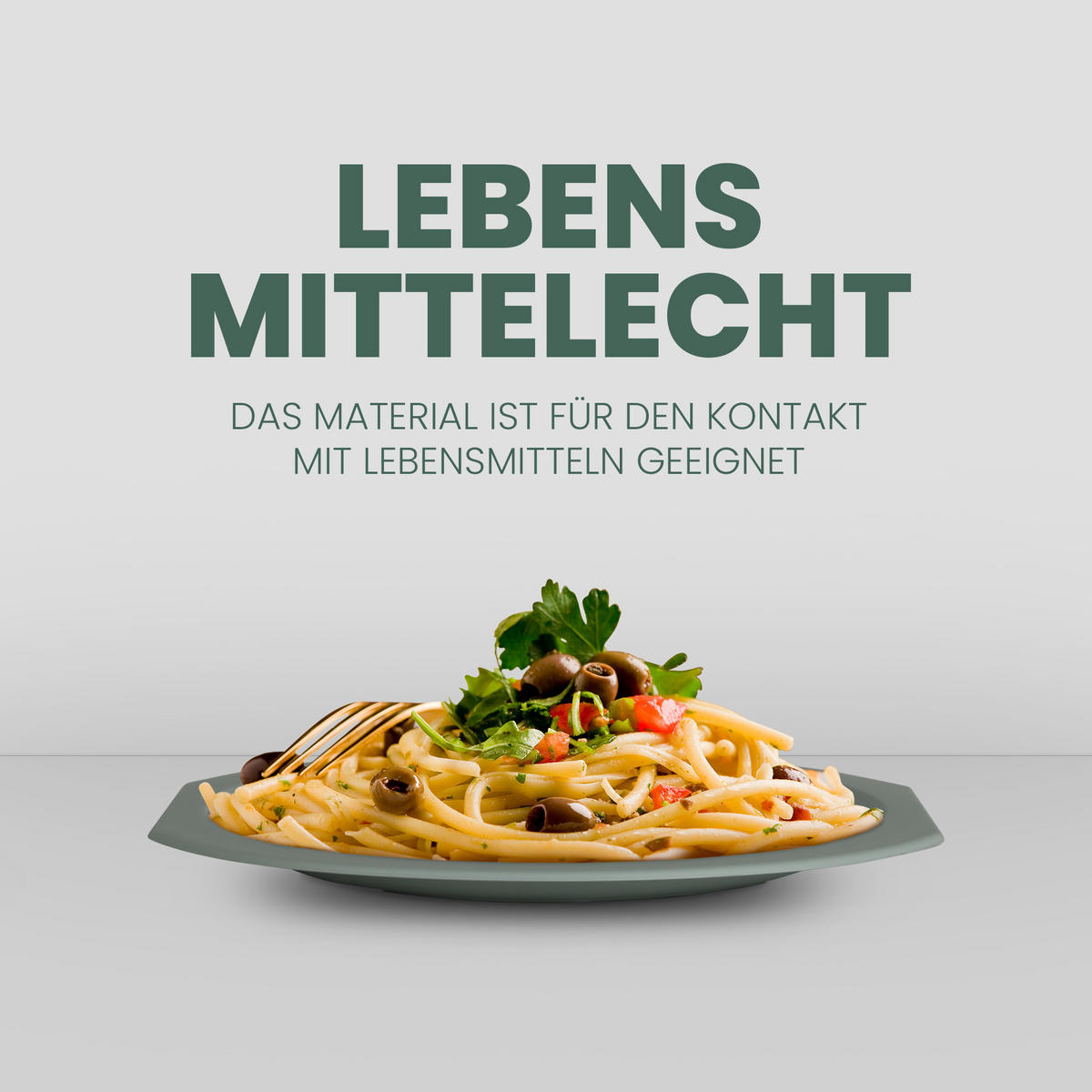 TELLERSET Kunststoff Ø23 cm Grün 16er-Pack - Grün, Kunststoff (23/1.2/23cm)