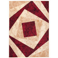 TEPPICH DREAM Rot Creme 120/170 cm - Rot/Creme, Textil (120/170cm) - Tapiso