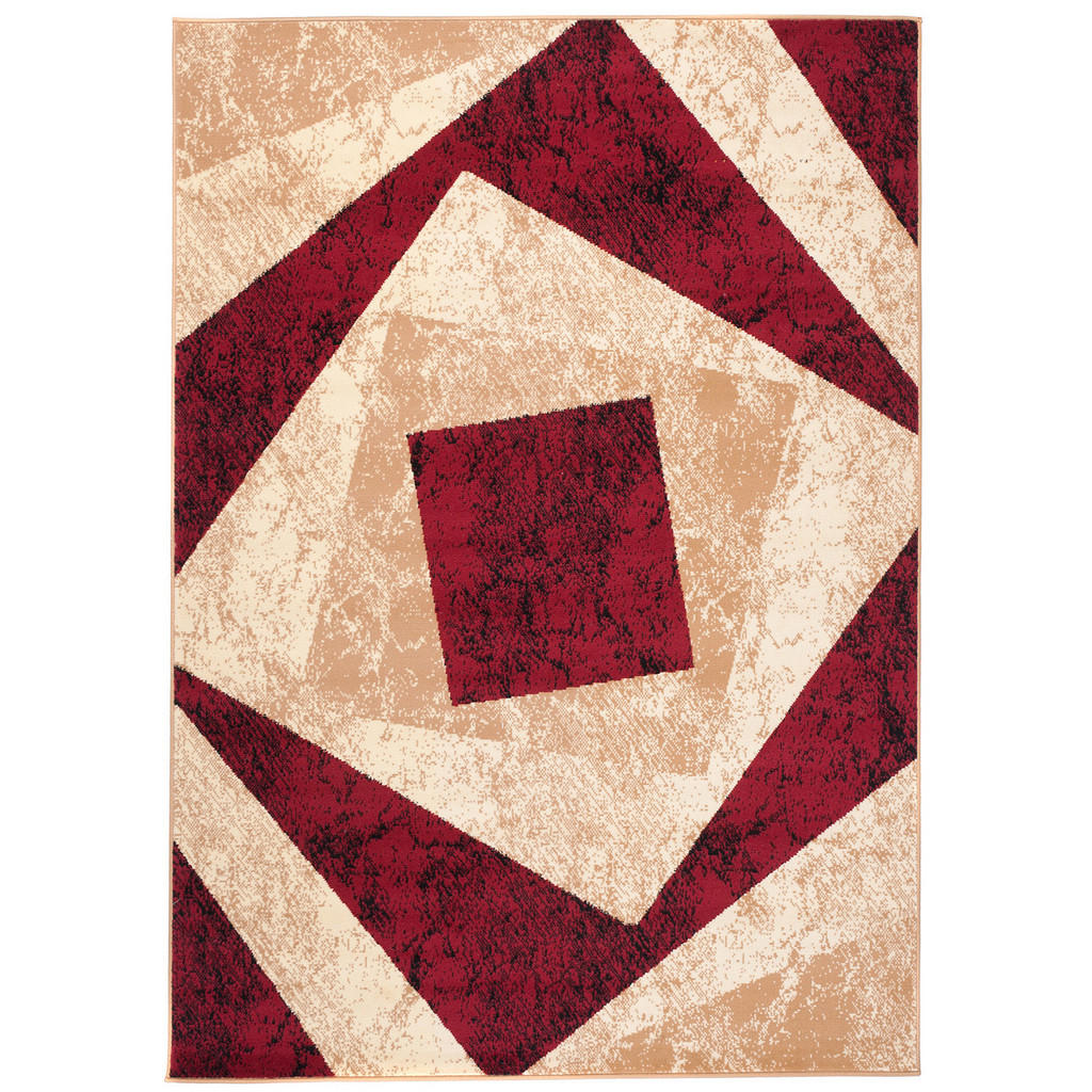 Thumbnail - Tapiso Teppich, Rot, Creme, Textil, 250x300 cm, in verschiedenen Größen erhältlich, pflegeleicht, Teppiche & Böden, Tepp...