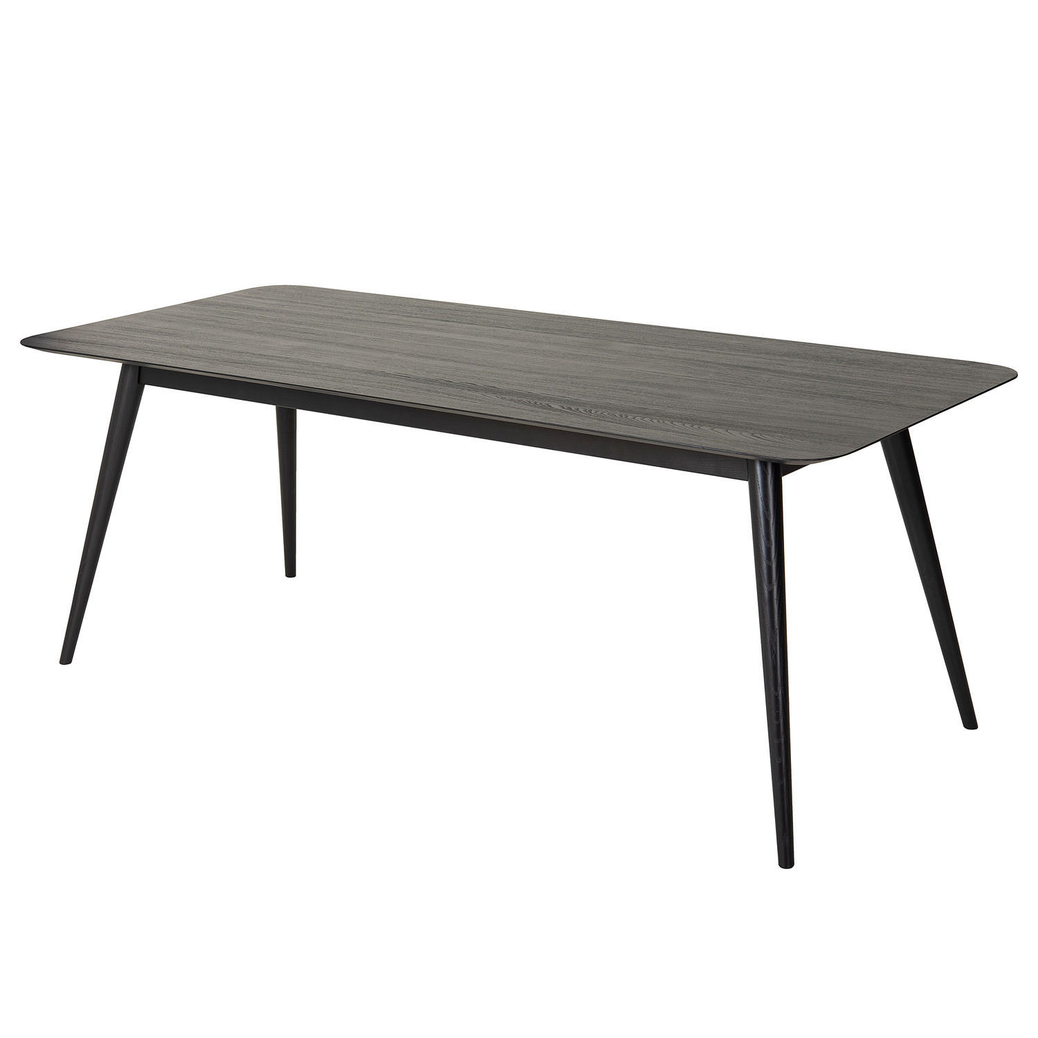 MASSIVER ESSTISCH - Massivholz - Eschefarben, Holz (90/200/75cm) - home24