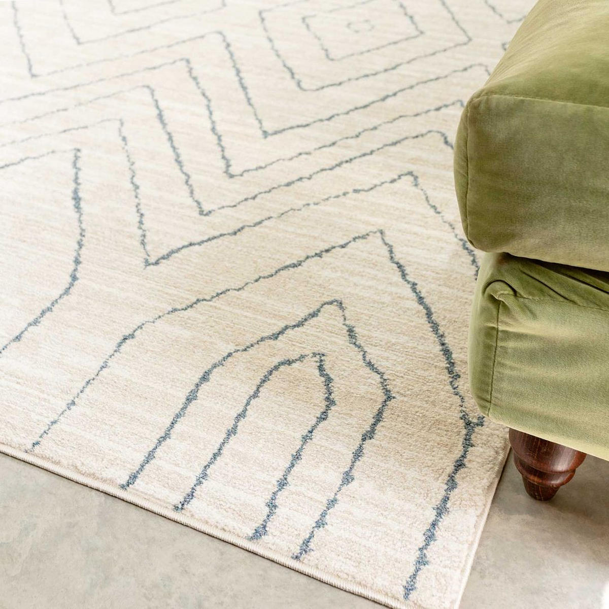 VINTAGE-TEPPICH Medini Carlos Beige - Beige, Textil (119/170cm) - Kukoon Rugs