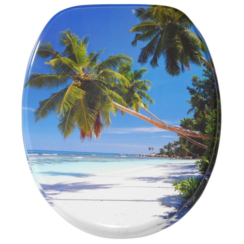 WC-SITZ Karibik - Blau, Holzwerkstoff (38/6/47cm) - Sanilo