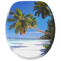 WC-SITZ Karibik - Blau, Holzwerkstoff (38/6/47cm) - Sanilo