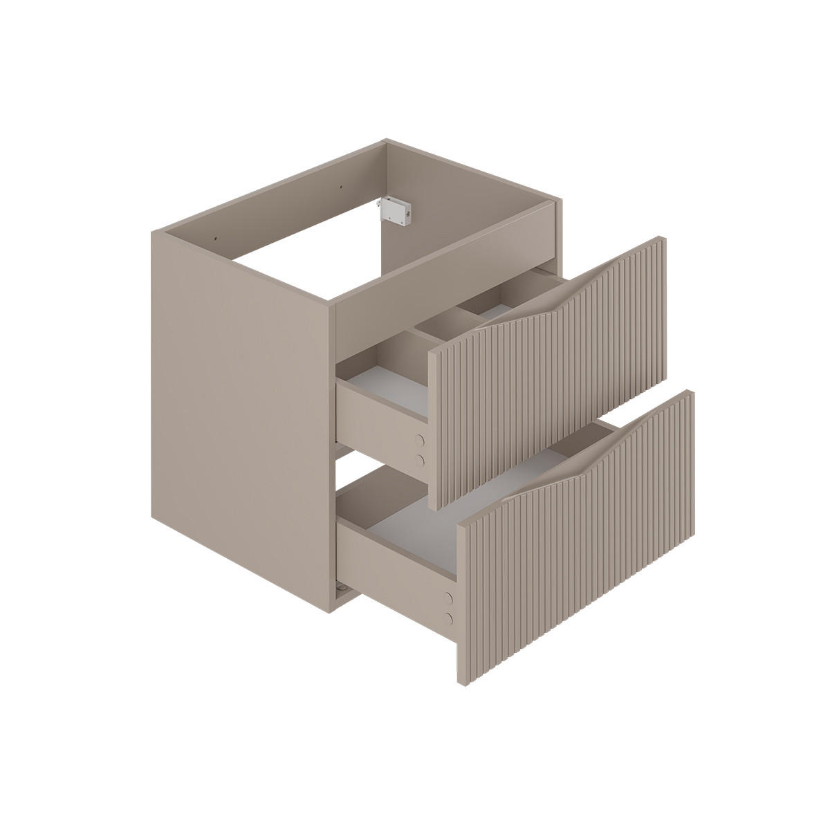 BADMÖBEL Tao 2er-Set Kaschmir - Beige, Holzwerkstoff (60/50/45.8cm) - Petits-meubles