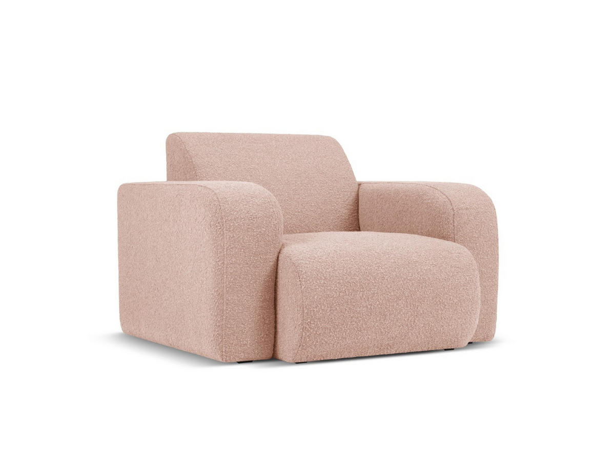 SESSEL Molino aus Boucle puderrosa - Pink, Textil (95/72/105cm) - Micadoni