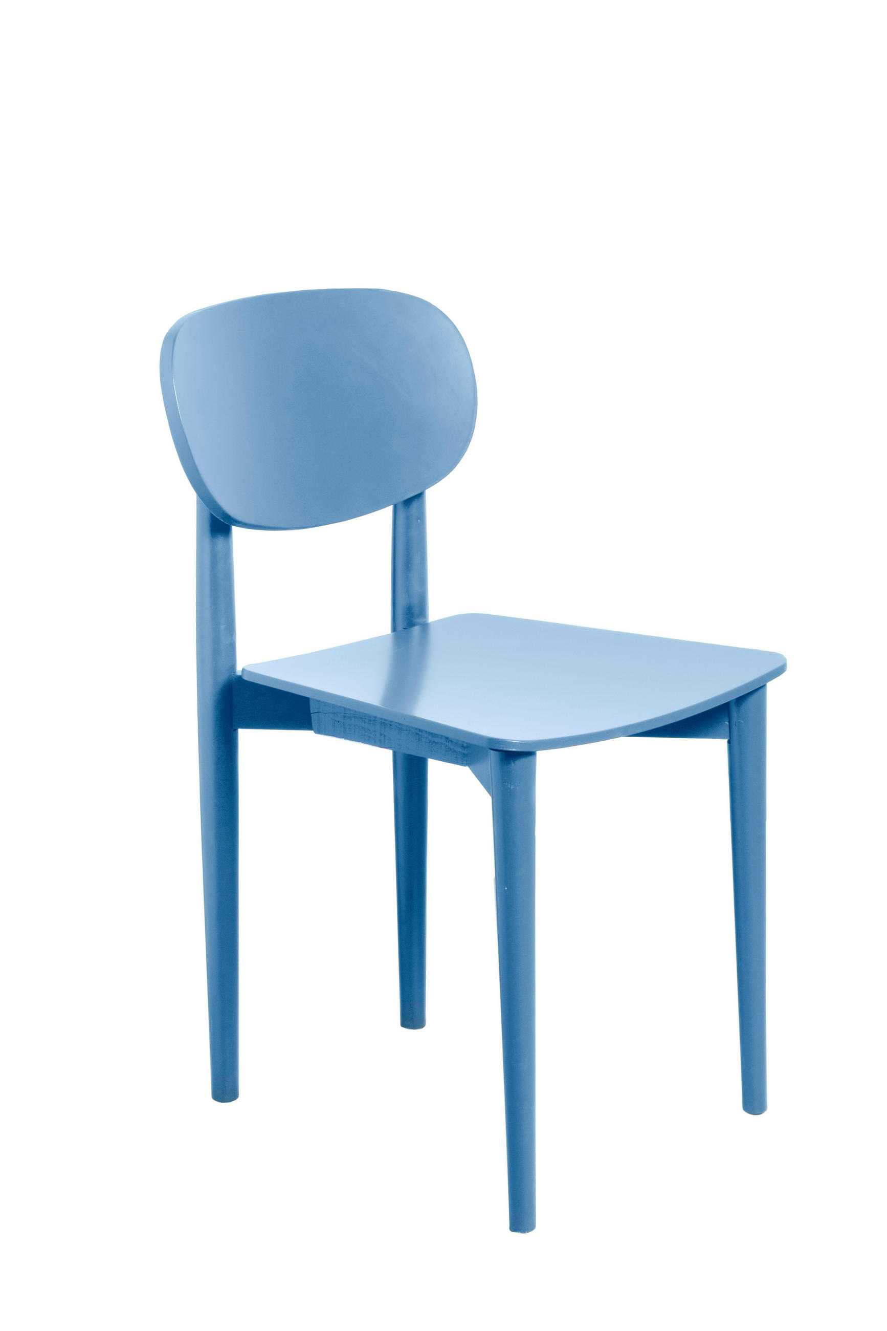 STUHL aus massivem Buchenholz in Cornish-Blau SANDRO - Hellblau, Holz (43/80/50cm) - RNT By Really Nice Things