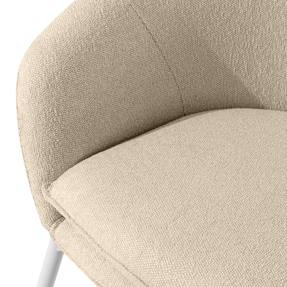 GARTENSESSEL SOLIS Loungesessel, - Creme, Textil/Metall (69/76/66cm) - KONSIMO®