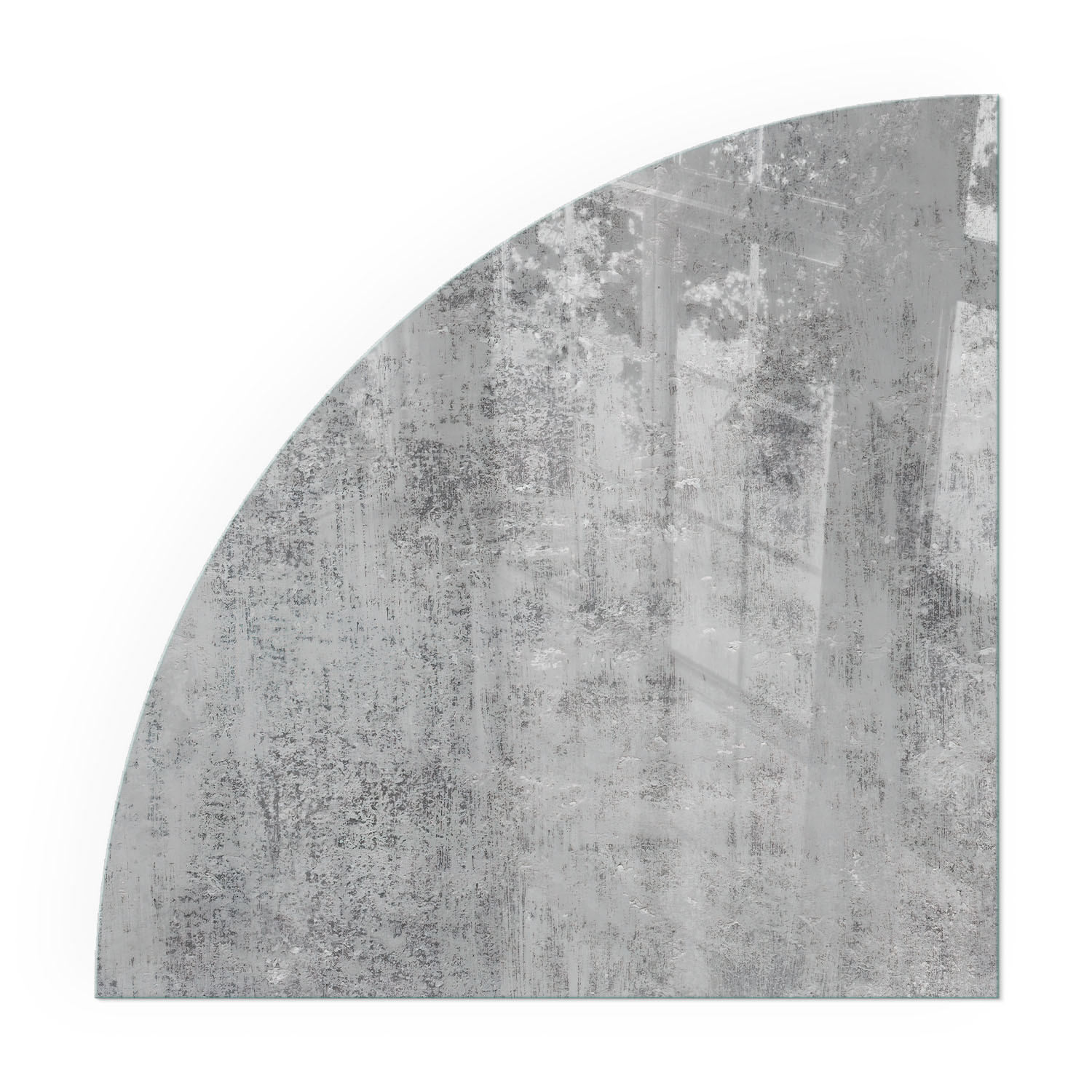 GLASPLATTE für Kamin 100x100 cm - Grau, Glas (100/100/0.4cm) - TULUP