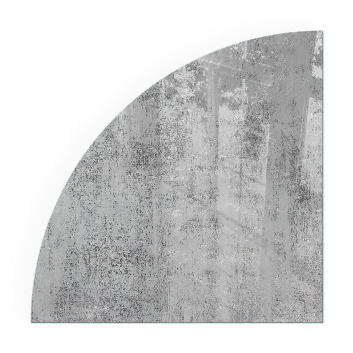 GLASPLATTE für Kamin 100x100 cm - Grau, Glas (100/100/0.4cm) - TULUP