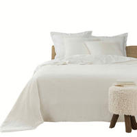 BETTÜBERWURF mit Kissenbezügen Mylene 220/240 cm - Ecru, Textil (240/220cm) - Douceur d´intérieur