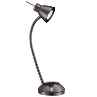 LED TISCHLEUCHTE Metall Schwarz - Schwarz, Metall (24/25/42cm) - Globo Lighting