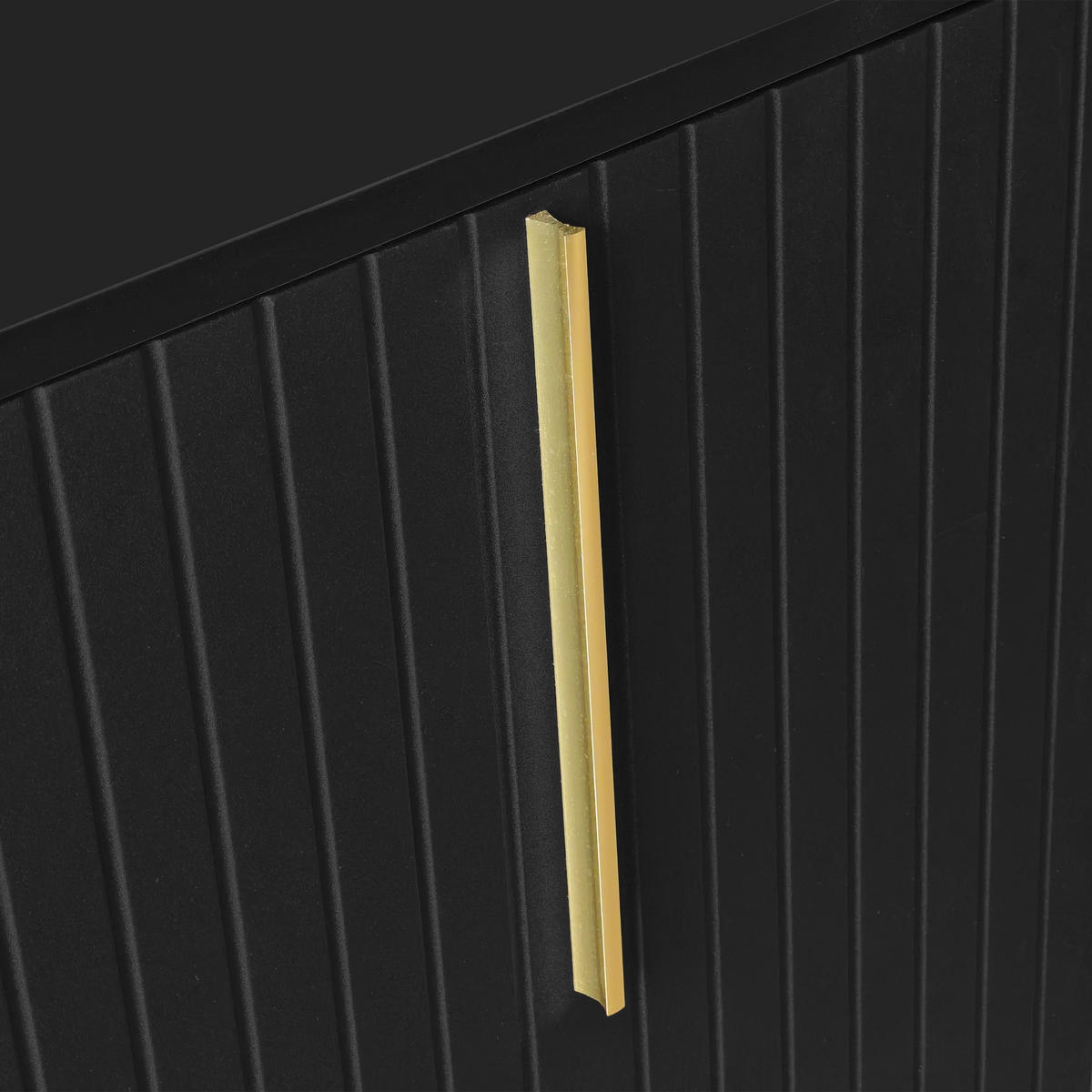 SIDEBOARD Schwarz 138/40/80,5CM - Schwarz, Holzwerkstoff/Metall (40/80.5/138cm) - Urban Meuble