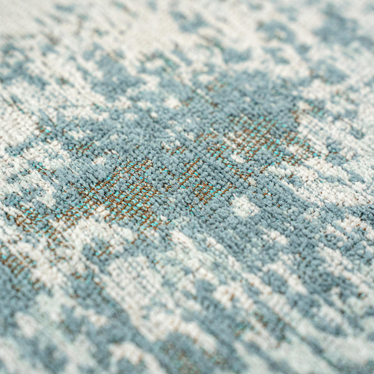 TEPPICH Neptune Mad Men Virgin Land 240/240 cm - Blau, Textil (240/240cm) - Louis De Poortere