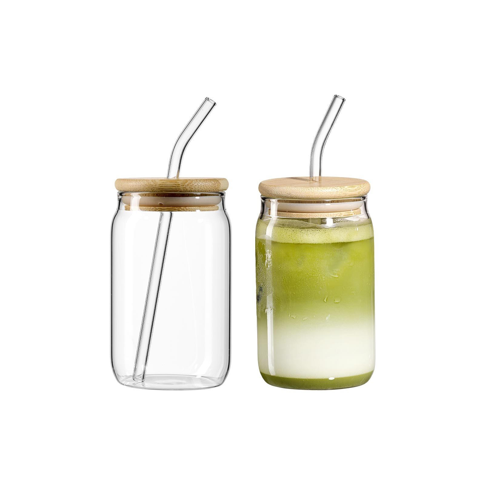 TRINKGLÄSER-SET Zen transparent 400 ml 2er Set - Transparent, Glas/Holz (0.4L) - Ritzenhoff Breker