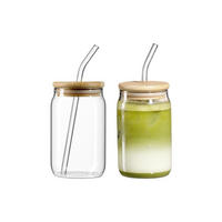 TRINKGLÄSER-SET Zen transparent 400 ml 2er Set - Transparent, Glas/Holz (0.4L) - Ritzenhoff Breker