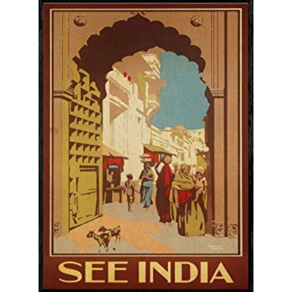 POSTER Asien Indien Street A3 Rahmenlos - Klar, Papier (29.7/5/42cm) - Nacnic