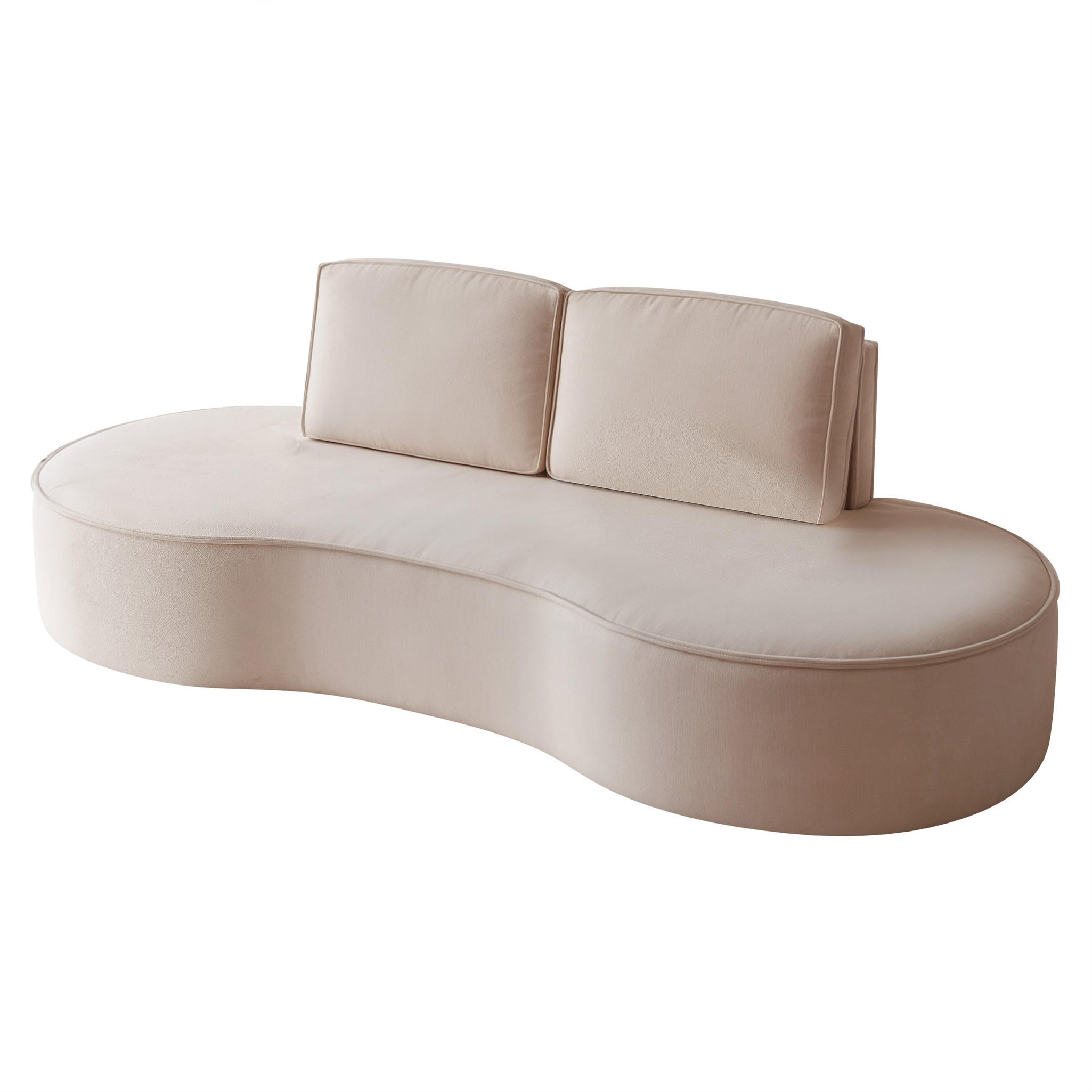 SOFA 3-sitzer Arlet In Stoff Riviera - Beige, Holzwerkstoff/Textil (234/88/101cm) - Fun Möbel