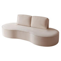 SOFA 3-sitzer Arlet In Stoff Riviera - Beige, Holzwerkstoff/Textil (234/88/101cm) - Fun Möbel
