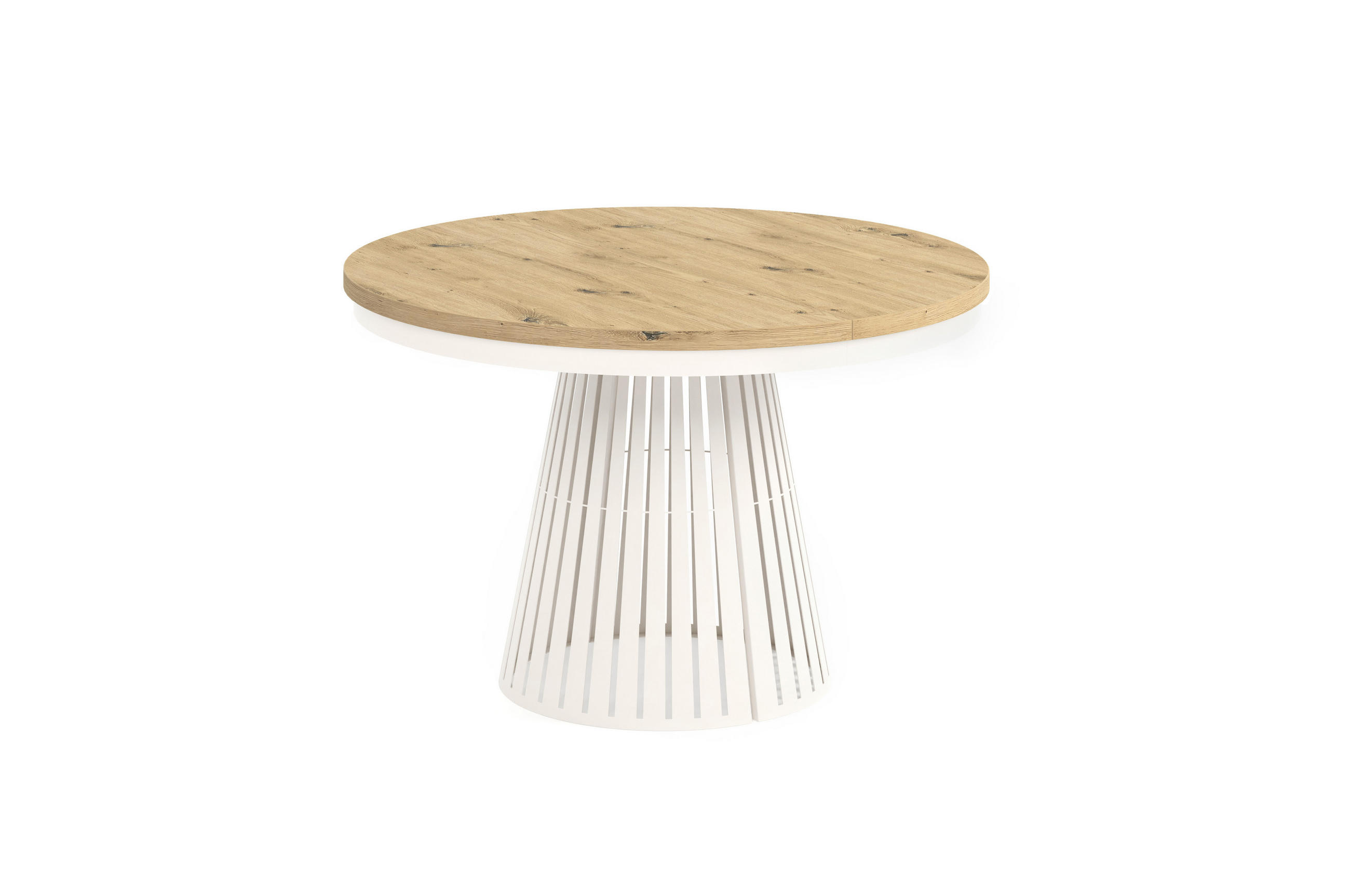 ESSTISCH Cone Bis - Kaschmir/Beige, Holzwerkstoff/Metall (120/120/76cm) - Meblini