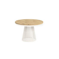 ESSTISCH Cone Bis - Kaschmir/Beige, Holzwerkstoff/Metall (120/120/76cm) - Meblini