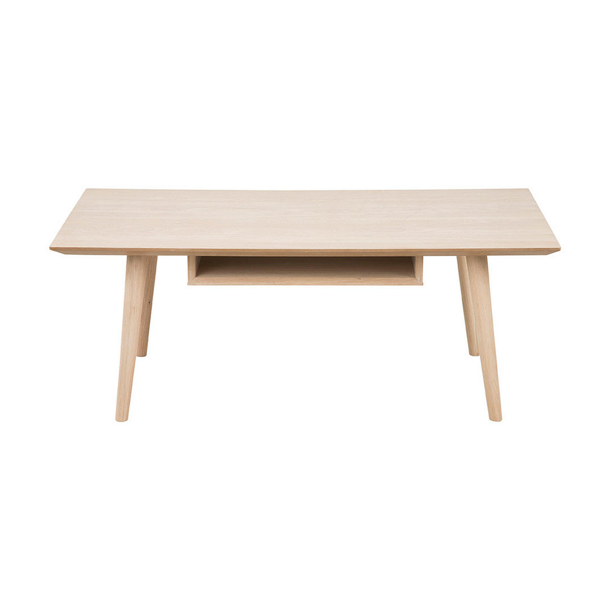 COUCHTISCH mit 1 Ablage aus Eiche, weiss gelaugt - Eiche Wotan, Holzwerkstoff (60/115/42cm) - ebuy24