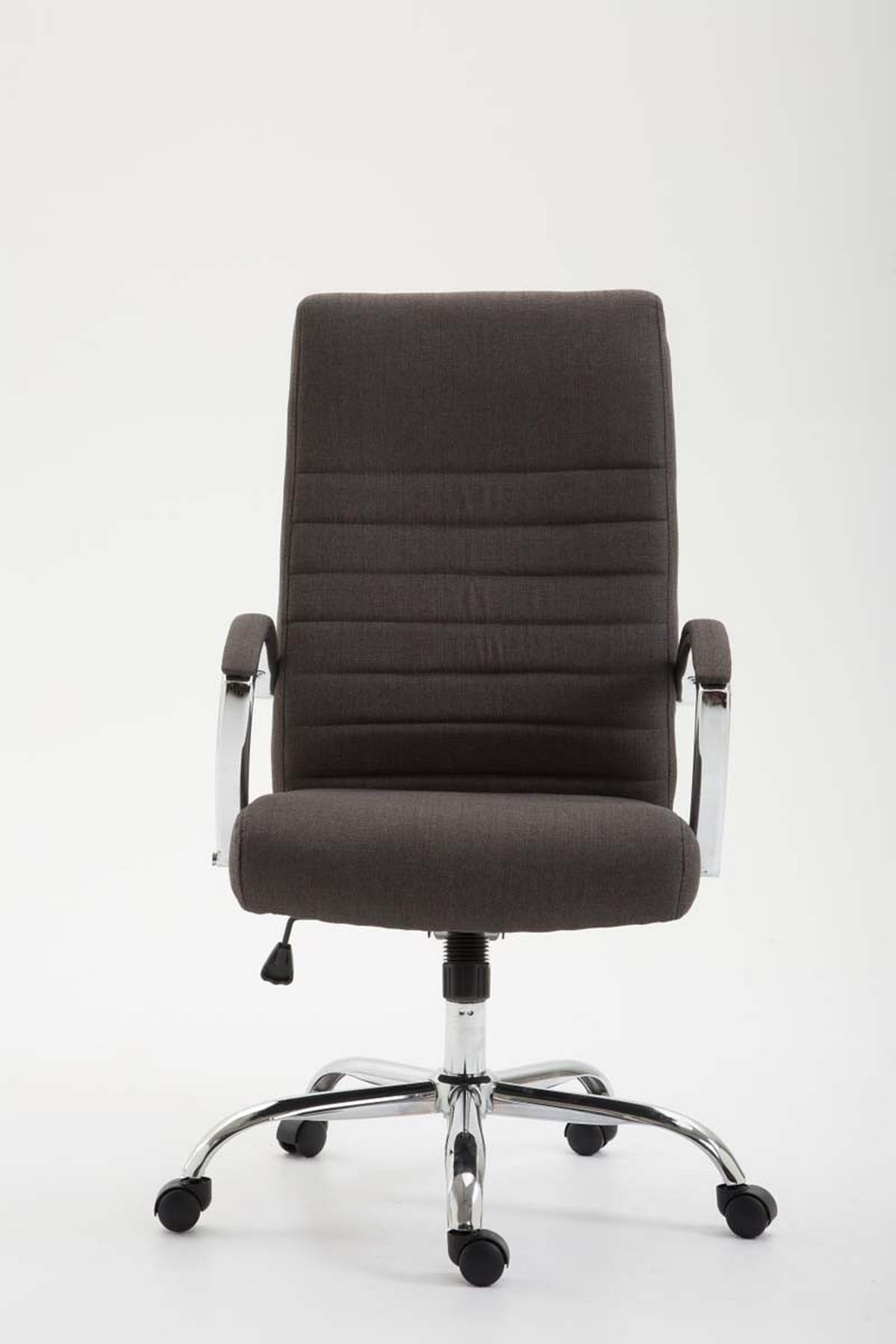 CHEFSESSEL Stoff Dunkelgrau - Dunkelgrau, Textil/Metall (60/110/68cm) - CLP