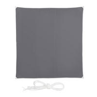 SONNENSEGEL - Grau, Textil/Metall (400/400cm) - Relaxdays
